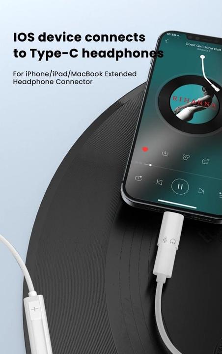 Actual product image PowerGuard Lightning USB 3.0 Headphone Adapter Charge & Data OTG (Lightning, USB 3.0)