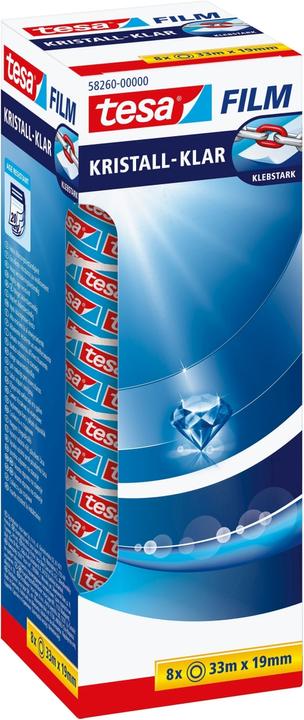 Actual product image tesa tesafilm 8x CRYSTAL CLAR adhesive tape (19 mm)