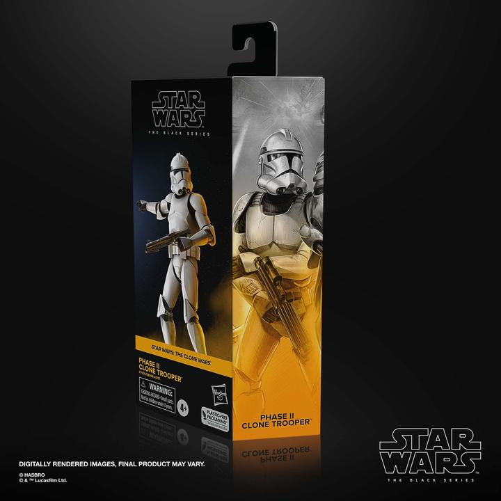 Image du produit Hasbro Star Wars: The Clone Wars Black Series figurine Phase II Clone Trooper