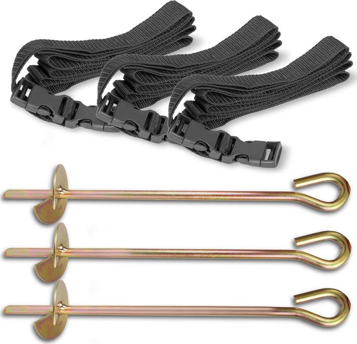 Image du produit Neo Sport Kit de 3 ancrages pour fixer le trampoline de jardin
