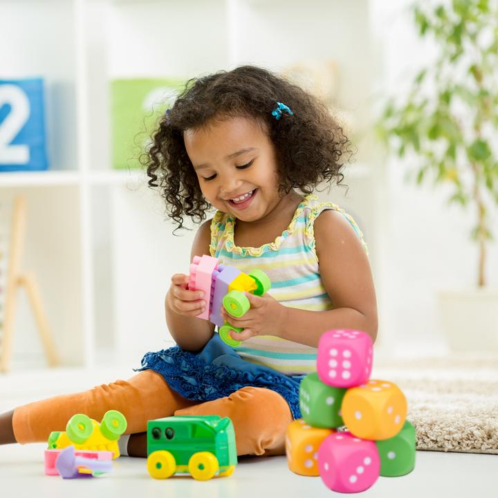 Immagine prodotto Relaxdays Dadi Giganti, Set da 6 Cubi in Gommapiuma