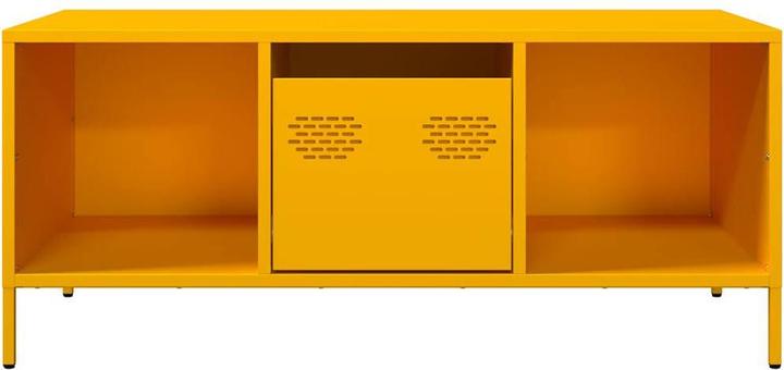 Image du produit VidaXL Table basse jaune moutarde 101,5x50x43,5 cm Acier laminé à froid