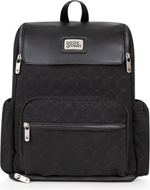 Actual product image Bizzi Growin Changing backpack and changing mat Onyx Black