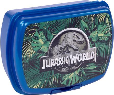 Actual product image Neutral Jurassic World - lunch box for children with dinosaur motif, plastic lunch box with a