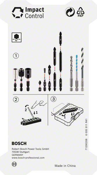 Produktbild Bosch Professional Zubehör Impact Control MultiConstruction und Schrauberbit-Set, 35-tlg. (Innensechsrund TX M20, Innensechsrund TX M30, Innensechsrund TX M15, Innensechsrund TX M25, Innensechsrund TX M40, Kreuz Phillips PH M1, Kreuz Phillips PH M2, Kreuz Pozidriv PZ M2, Kreuz Phillips PH M3, Kreuz Pozidriv PZ M3)