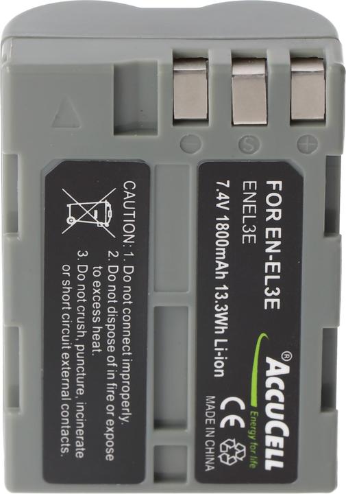 Image du produit AccuCell Batterie Nikon EN-EL3, EN-EL3a, D50, D70