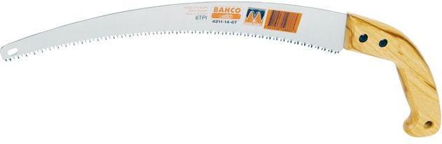 Produktbild Bahco Astsäge mit gehärteten Zahnspitzen und Holzgriff, 6 ZpZ, 14"