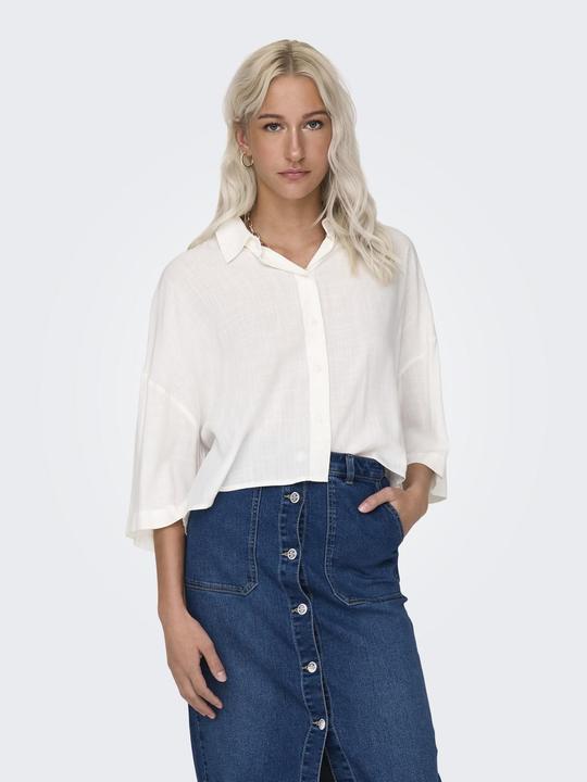 Produktbild Only Normal geschnitten Hemdkragen Tief angesetzte Schulter Hemd Hemd (XS)