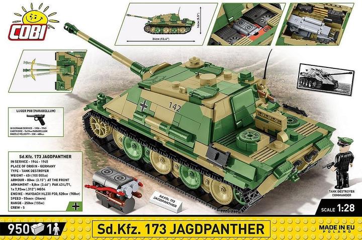 Actual product image Cobi Jagdpanther Sd.Kfz.173/ 970 pcs