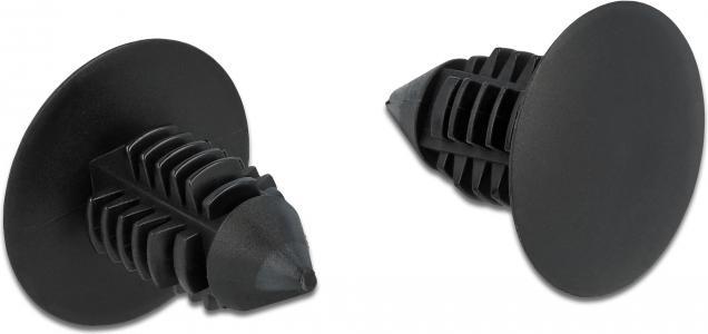 Produktbild Delock Tannenbaum Clip schwarz 10 Stück