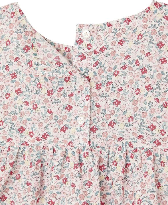 Actual product image Vertbaudet Girls' set: floral blouse & muslin shorts (146)