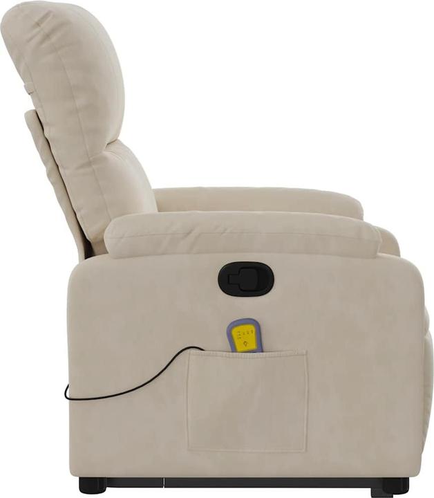 Image du produit VidaXL Fauteuil de massage avec fonction releveur Fauteuil de télévision beige microfibre