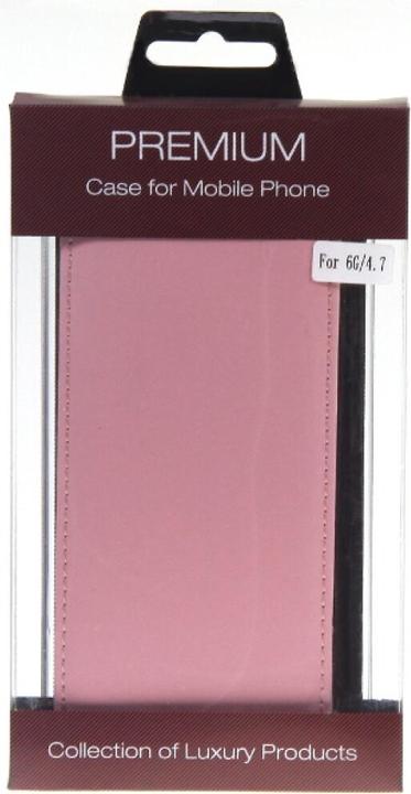 Produktbild OEM Slim leather Flip Case iPhone 6, 6s pink (Apple iPhone 6s, Apple iPhone 6)