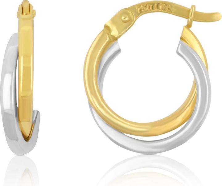 Produktbild Muau Creolen (750, Weissgold, 18 K Gelbgold)