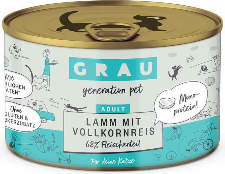 Produktbild Grau Katzen-Nassfutter (Adult, 1 Stk., 200 g)