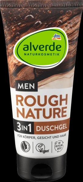Produktbild dm alverde MEN Duschgel Rough Nature 3in1 (200 ml)