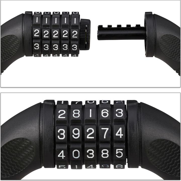 Actual product image Relaxdays 5 Digit Combination Chain Lock (120 cm)