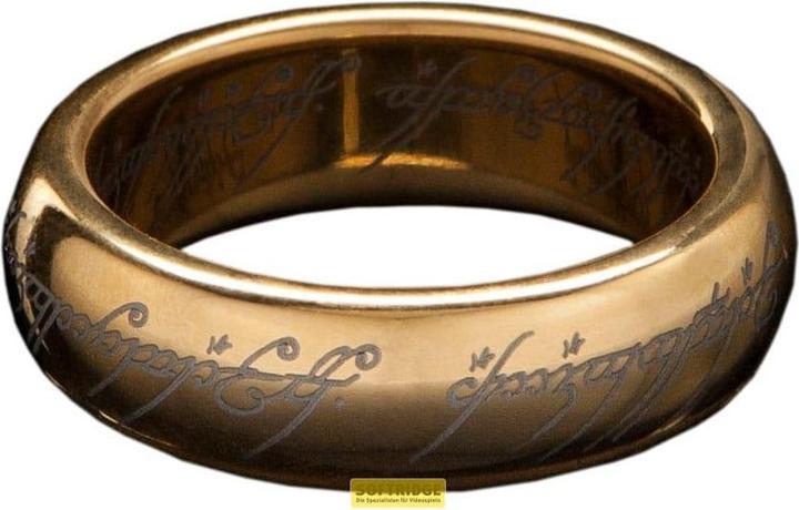 Weta Workshop Le Seigneur des Anneaux bague tungstène Anneau Unique (plaqué or) Taille 12 (12)