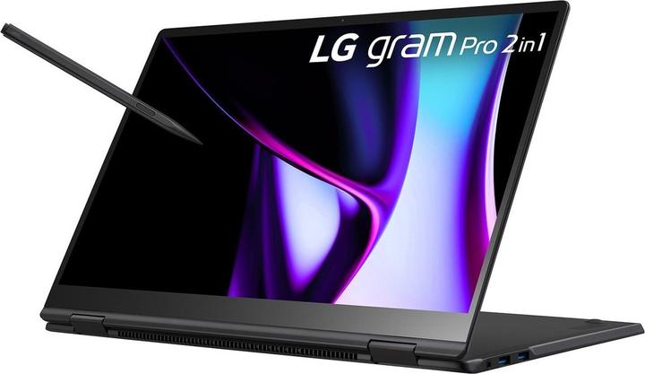 Produktbild LG 16" 16T90SP-K 2in1 Notebook Tablet Core i7 16GB 1TB W11H (16", Intel Core Ultra 7 155H, 16.38 GB, 1024 GB, DE)