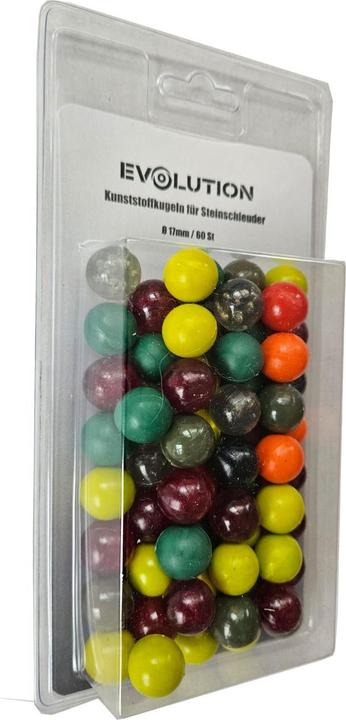 Produktbild Evolution Steinschleuder (17 mm) - 60 Kunststoffkugeln