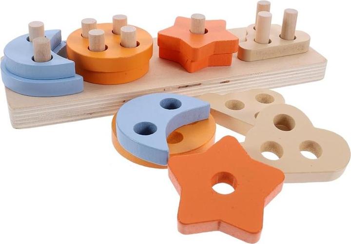 Immagine prodotto The Toy Company Pädagogisches Spielzeug aus Holz, Stapelspielzeug
