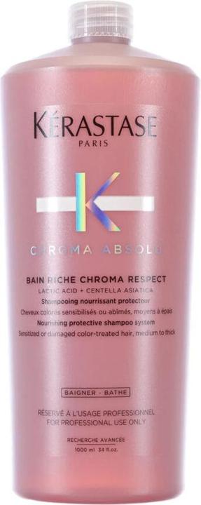 Produktbild Kérastase Chroma Absolu Bain Riche Chroma Respect 1000ml (1000 ml, Flüssiges Shampoo)