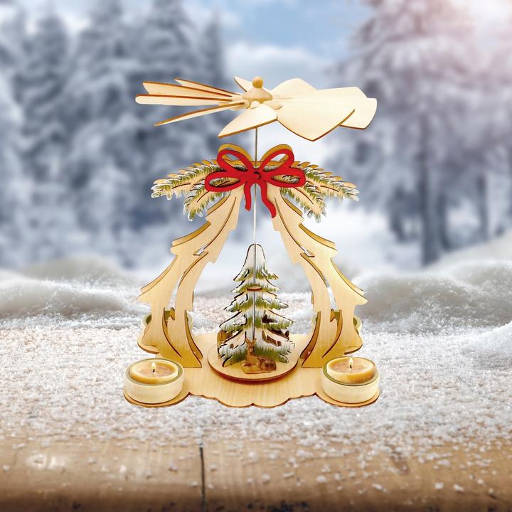 Actual product image HTI-Living Christmas pyramid with Christmas tree and bow