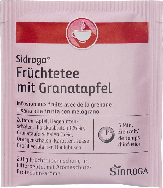 Image du produit Sidroga Fruits avec sachet de thé à la grenade Btl (40 g)