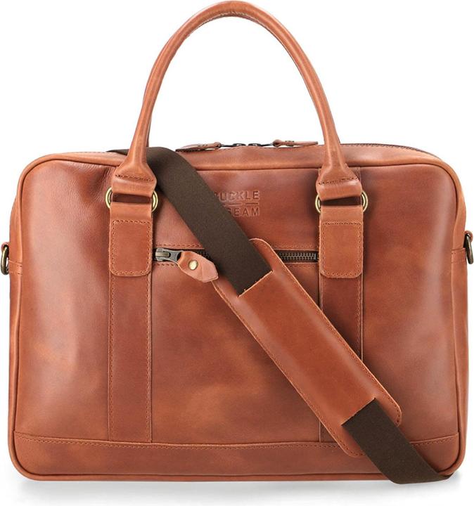 Produktbild Buckle & Seam Aktentasche Everett Cognac/Dots