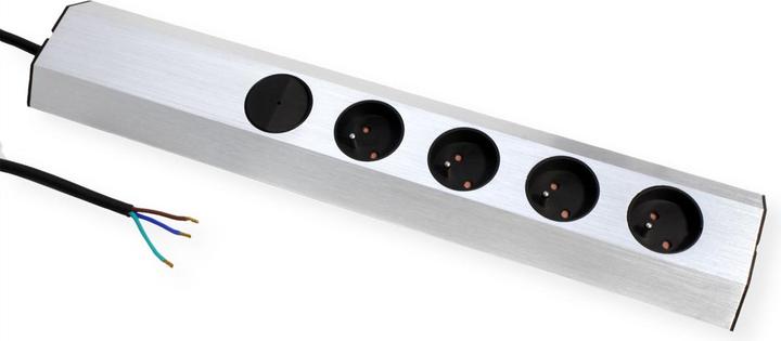 Actual product image Bachmann CASIA socket strip, 4-way, UTE, switch (4 x, CEE 7/3, CEE 7/5, 2 m)