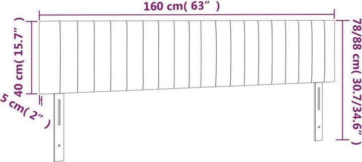 Actual product image VidaXL Aldridge (160 x 5 x 88 cm)