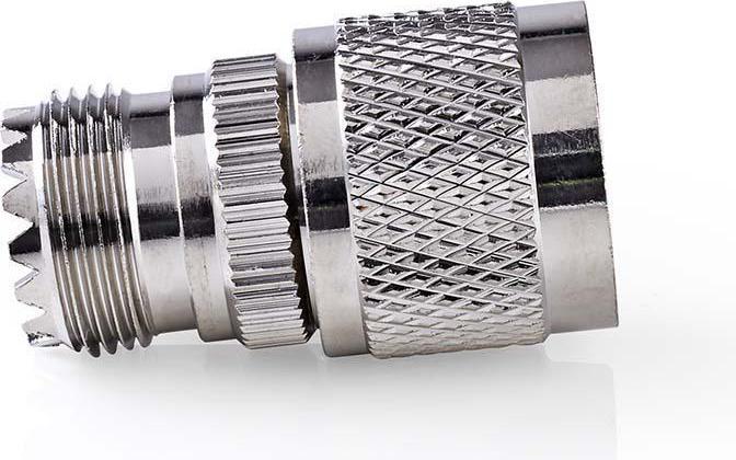 Produktbild Nedis Satelliten- und Antennenadapter N Stecker PL259 Buchse Vernickelt 75 Ohm Gerade Metall Silber (75 dB, Antennenkabel)