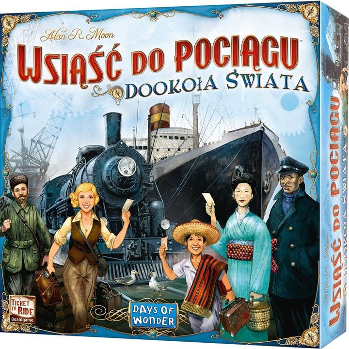 Actual product image Rebel board game Boarding the train: around the world (Polish)