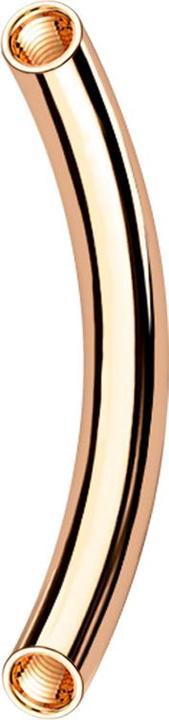 Image du produit Star Piercing Bananen-Stab rosegold mit 1.2 mm Innengewinde (Acier chirurgical 316L)