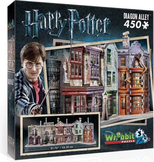 Actual product image Wrebbit 3D Harry Potter Diagon Alley - W01010 TAKTIK (450 pieces)