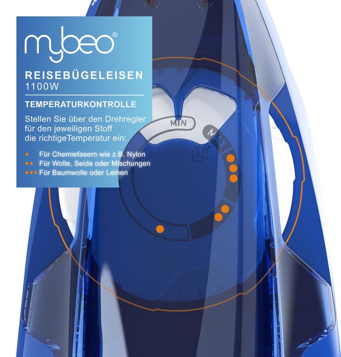 Image du produit Mybeo Fers à repasser de voyage (1100 W)