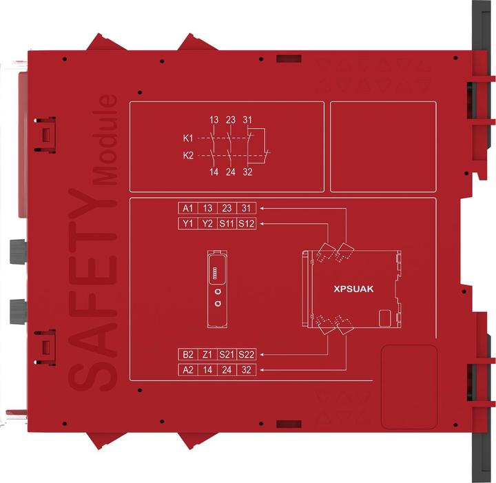 Actual product image Schneider Electric Safety relay 10FKT 1K 2S 1Ö1T 24VSK XPSUAK12AP