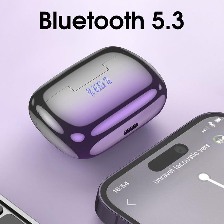 Actual product image Hoco Bluetooth headphones chrome effect (ANC, 7 h, Wireless)