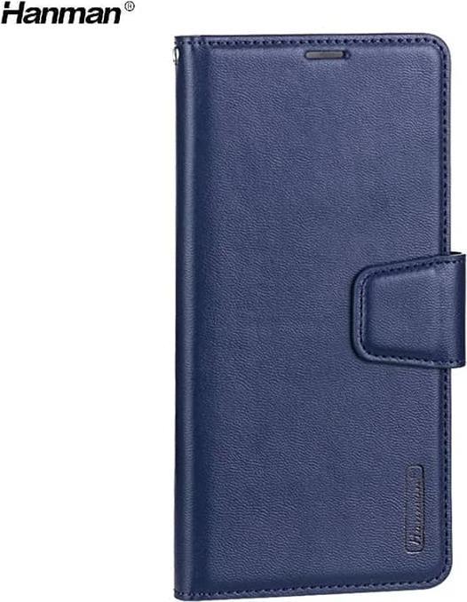 Actual product image Hanman Apple iPhone 11 Pro - Mill Flip Case with 3 card slots, dark blue (Apple iPhone 11 Pro)