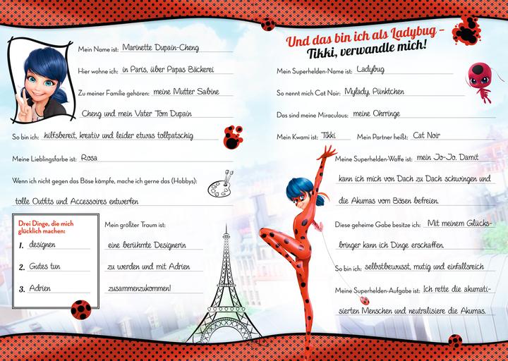 Actual product image Panini Miraculous Freundebuch: Meine Freunde (German, Panini, 2017)