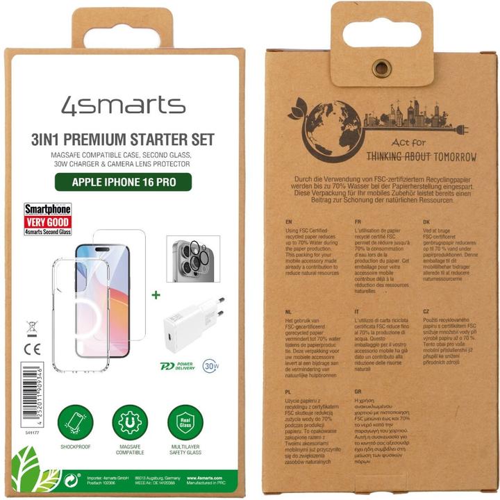 Immagine prodotto 4smarts Set iniziale 3 in 1 (Apple iPhone 16 Pro)