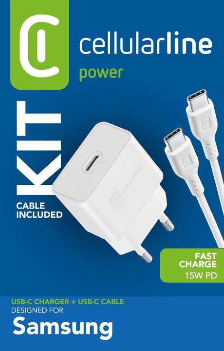 Actual product image Cellularline USB-C Charger Kit 15W (15.03 W)