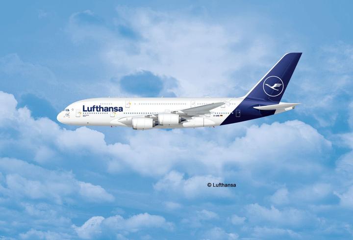 Actual product image Revell Airbus A380-800 Lufthansa New Livery
