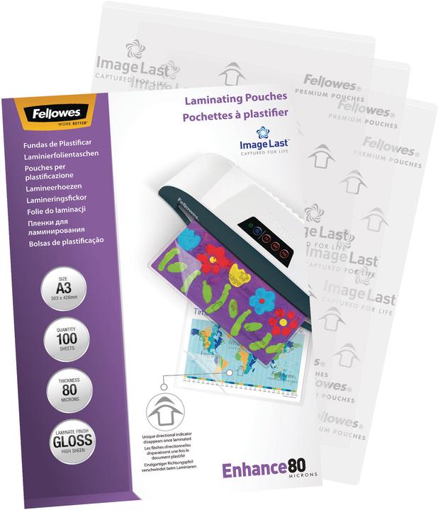Fellowes Enhance 80 (A3, 100 Piece, 80 µm)