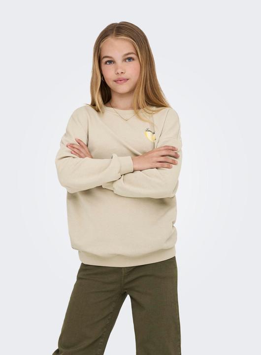 Produktbild Only Locker geschnitten Rundhals Junior Tief angesetzte Schulter Sweatshirt Sweatshirt (146)