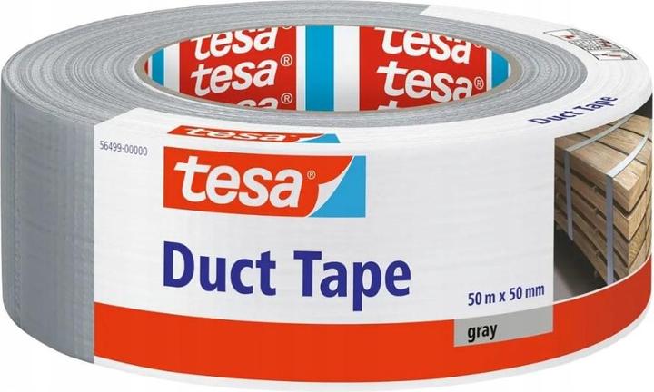 Actual product image tesa DUCT TAPE 50MX50MM 56499. GREY (50 mm)