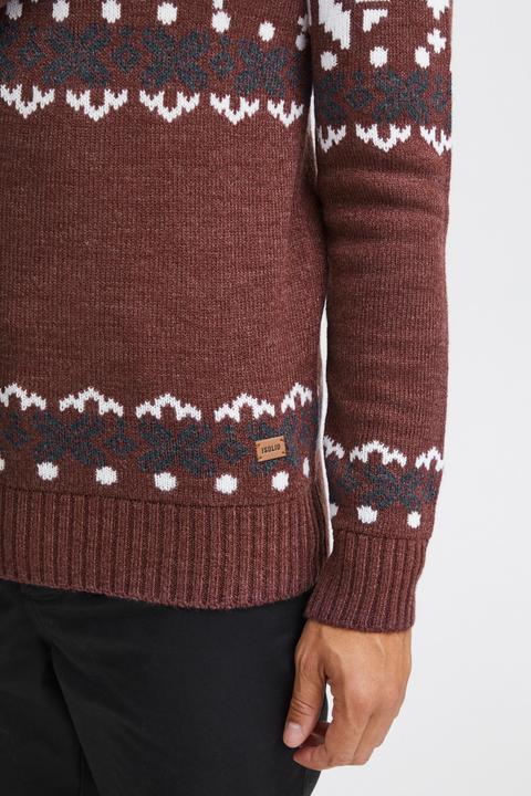 Actual product image Solid Norwig Men's Jumper Chunky Knit Pullover With Crew Neck (XL)