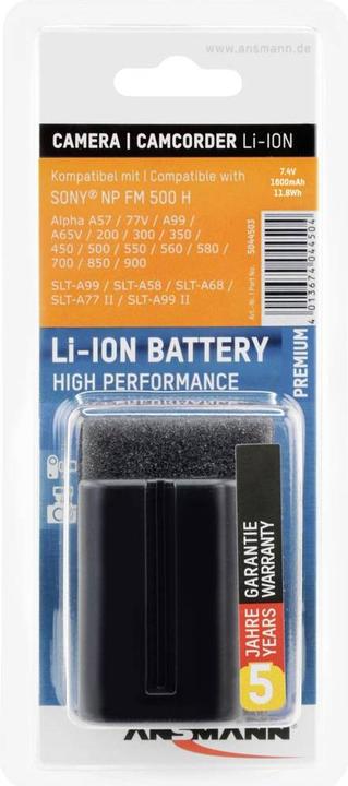 Immagine prodotto Ansmann per Sony NP-FM500H (Accumulatore di carica elettrica)