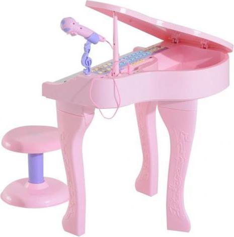 Actual product image Homcom Children's piano including stool (English)