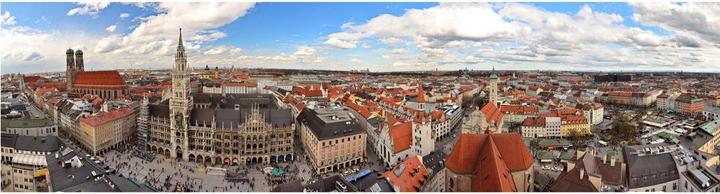 Produktbild Trenddeko Münchener Skyline Panorama (672 x 260 cm)